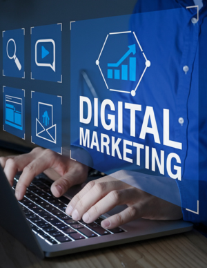 Digital marketing analytics displayed on a laptop, highlighting the importance of real project work for job readiness